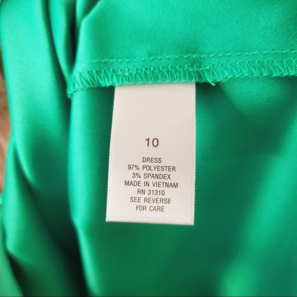 DRESSBARN Sleeveless Midi Dress Green Size 10 - Picture 5 of 8